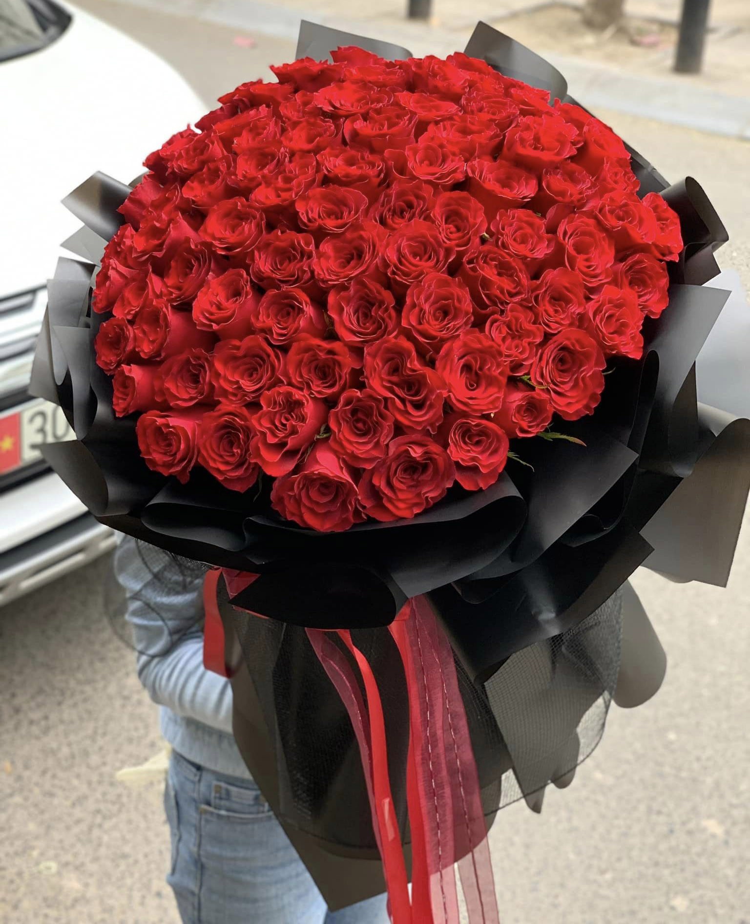 Bó hoa hồng đỏ  2211